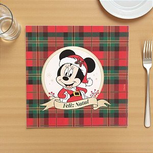Guardanapo de Papel - Minnie de Natal - 32,5x32,5cm - 20 unidades - Disney Original - Rizzo