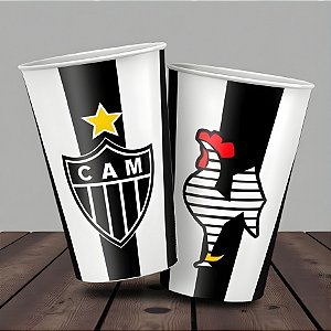 Copo de Papel - Atlético Mineiro - 180ml - 8 unidades - Regina - Rizzo