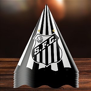 Chapéu de Aniversário - Santos - 16x13cm - 8 unidades - Regina - Rizzo