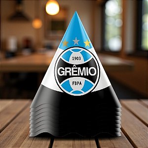 Chapéu de Aniversário - Grêmio - 16x13cm - 8 unidades - Regina - Rizzo