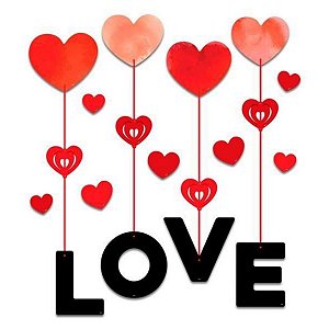 Kit Decorativo - Amore - 19 itens - 1 unidade - Regina - Rizzo