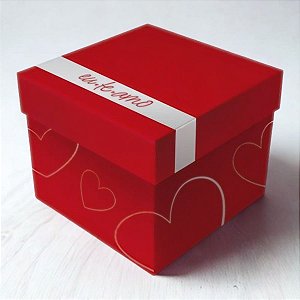 Caixa Explosão - Amore - 12x12x12cm - 4 unidades - Regina - Rizzo