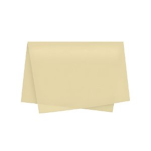 Papel de Seda - 50x70cm - Creme - 100 unidades - Rizzo