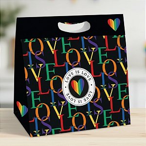 Caixa New Plus - Love Is Love - 32x33x11cm - 10 unidades - Cromus - Rizzo