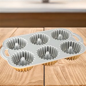 Forma Para 6 Mini Bolos - Brilliance - 1,2L - 1 unidade - Rizzo