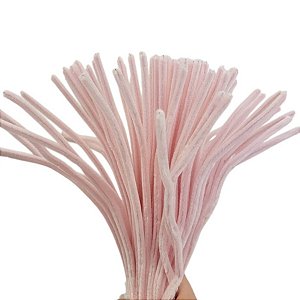 Haste de Chenille 30cm - Rosa Bebê - 100 unidades - Rizzo