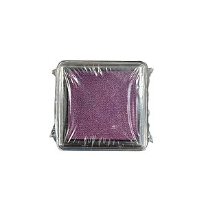Almofada Para Carimbo em Plástico e Espuma - Carimbeira Roxo Quente - 3,5x3,5cm - 1 unidade - Rizzo