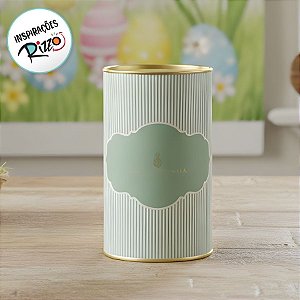 Lata Rigida para Ovos de 350g -  Lavie Salvia - 10x18cm - 1 unidade - Cromus - Rizzo