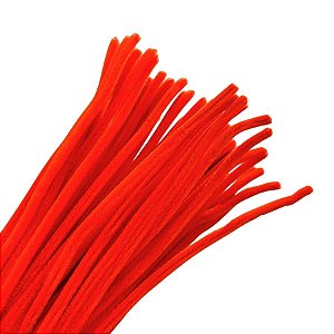 Haste de Chenille 30cm - Laranja Neon - 100 unidades - Art Montagem - Rizzo