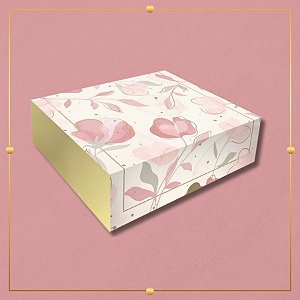 Caixa Retangular Tampa e Fundo - Elegance Rose - 20x7x21cm - 5 unidades - Regina - Rizzo