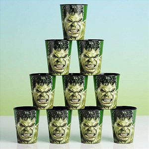 Kit 10 Copos para Lembrancinha - Hulk - 320ml - 1 unidade - Disney Original - Rizzo