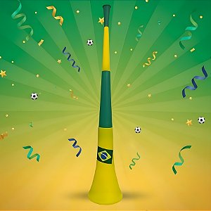 Corneta Grande Brasil - Copa do Mundo - 53cm - 1 unidade - Rizzo