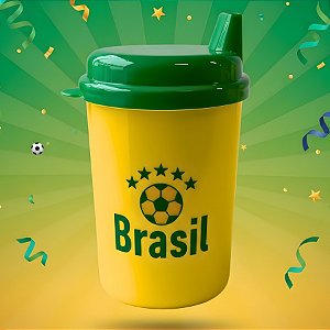 Copinho Infantil - Brasil Copa do Mundo - 240ml - 1 unidade - Rizzo