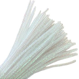 Haste de Chenille 30cm - Nacarada Furta-Cor - 100 unidades - Art Montagem - Rizzo