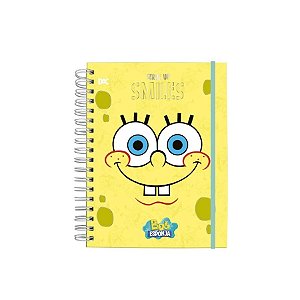 Caderno Smart Univ. Com Folhas Reposicionáveis - Bob Esponja - Ref. 5123 - 1 unidade - DAC Art - Rizzo