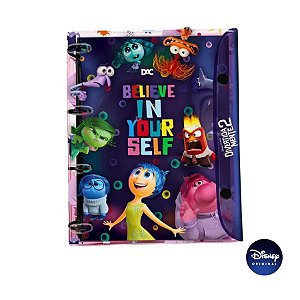 Fichário Universitário Com 192 Folhas - Divertidamente - Ref. 5268 - Disney Original - 1 unidade - Rizzo