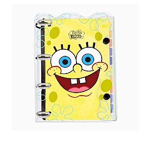 Fichário Universitário Com 192 Folhas - Bob Esponja - Ref. 5145 - 1 unidade - DAC Art - Rizzo