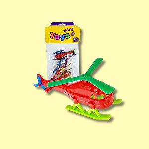 Brinquedo Mini Super Helicóptero - Cores Sortidas - 3x8,5cm - 4 unidades - Rizzo