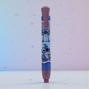 Caneta Borracha Stitch - Roxo - 12cm - Disney Original - 1 unidade - Rizzo