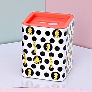 Apontador Duplo - Minnie Mouse - Poá - 5cm - Disney Original - 1 unidade - Rizzo