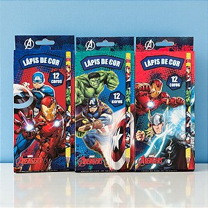 Lápis de Cor - Vingadores - 12 Cores - Disney Original - 1 unidade - Rizzo