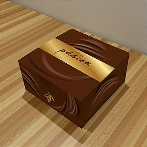 Caixa Para 4 Doces - Páscoa Gourmet Premium - 9x9x4,5cm - 10 unidades - Regina - Rizzo