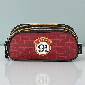 Estojo Triplo com Zíper - Plataforma 9¾ - Harry Potter - 1 unidade - Rizzo