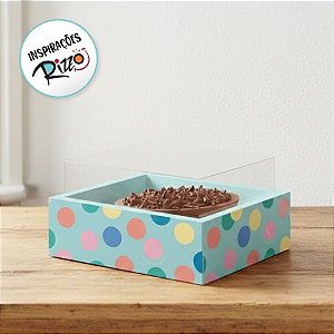 Caixa New Moldura para Meio Ovo de 350g  - Coelhinhos - 6 unidades - Cromus - Rizzo