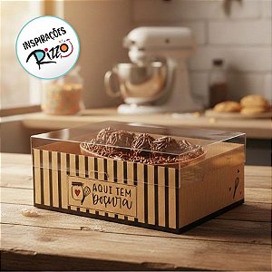 Caixa New Practice para Meio Ovo de 350g - Kraft Doçura - 6 unidades - Cromus - Rizzo