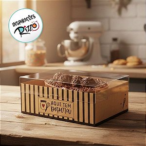 Caixa New Practice para Meio Ovo de 250g - Kraft Doçura - 6 unidades - Cromus - Rizzo