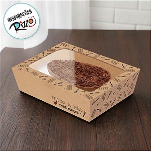 Caixa Practice para Meio Ovo de 250g - Feito com Amor Kraft - 6 unidades - Cromus - Rizzo