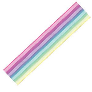 Fita Voal Degrade Arco Iris ZSKY009 003 Progresso Rizzo Confeitaria