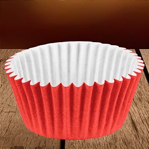 Forminha Para Cupcake Impermeável - Vermelha - 5x3,5cm - 45 unidades - Regina - Rizzo