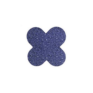 Forminha 4 Pétalas Glitter Azul Cod. 10.88 com 50 un. Nc Toys