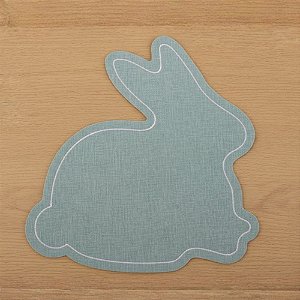 Jogo Americano - Coelho Verde Pastel - 35x36,5cm - 1 unidade - Cromus - Rizzo