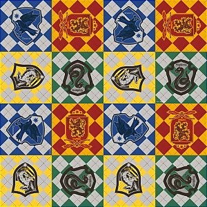 Folha para Ovos de Páscoa Harry Potter - Casas Hogwarts - 69x89cm - 5 unidades - Cromus - Rizzo