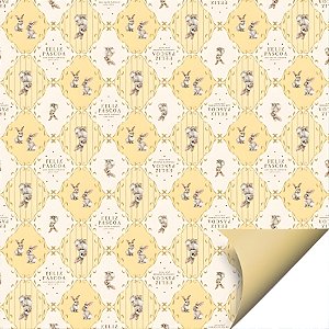 Folha para Ovos de Páscoa Double Face - Amarelo - 69x89cm - 25 unidades - Cromus - Rizzo