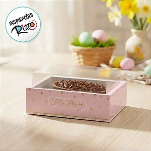 Caixa New Moldura para Meio Ovo 250g com Visor - Quinn Lilas - 6 unidades - Cromus - Rizzo