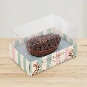 Caixa para Meio Ovo 350g de Páscoa - Horizonte - Doce Páscoa - 6 unidades - Cromus - Rizzo
