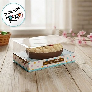 Caixa para Meio Ovo 350g de Páscoa - Horizonte - jump - 6 unidades - Cromus - Rizzo