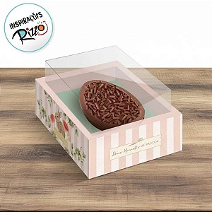 Caixa New Moldura para Meio Ovo 250g com Colher - Breeze - 6 unidades - Cromus - Rizzo