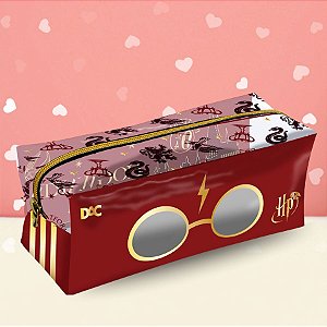 Estojo PVC Cristal GG - Hogwarts - Harry Potter - 20x8cm  - 1 unidade - Rizzo