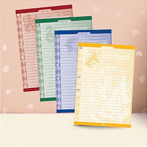 Bloco Refil para Fichário - Harry Potter - 15x22cm - 96 Folhas - 1 unidade - Rizzo