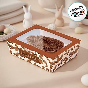 Caixa Pratice para Meio Ovo de 350g - Cobertura - 6 unidades - Cromus - Rizzo