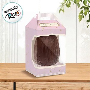 Caixa New Maleta para Ovo de 250g com Visor - Quinn Lílas - 6 unidades - Cromus - Rizzo