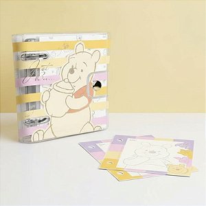 Mini Fichário - Ursinho Pooh - 13x14cm - Disney Original - 1 unidade - Rizzo