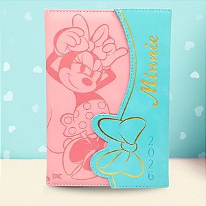 Agenda 2026 Executiva - Minnie Mouse - 13x19cm - 336 Páginas - Disney Original - 1 unidade - Rizzo