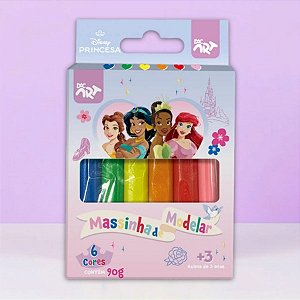 Massinha de Modelar - Princesas - 6 Cores - Disney Original - 1 unidade - Rizzo