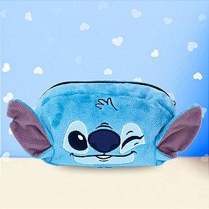 Estojo Simples Fluffy - Stitch - 21x12cm - Disney Original - 1 unidade - Rizzo