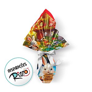 Saco Express 32x32cm Para Ovos de 150g a 250g - Villa Encantada - 5 unidades - Cromus - Rizzo